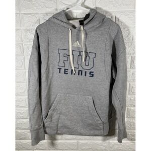 Adidas Mens Pullover Hoodie Size Small Fiu Tennis Long Sleeve Sweater Gray‎